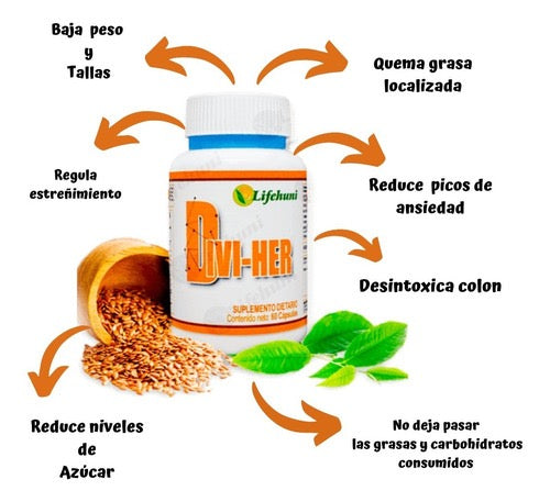 Divi-Her 60 cápsulas - Suplemento Dietario